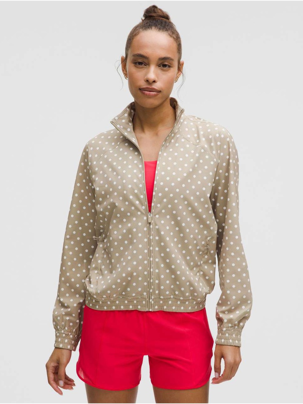 lululemon athletica Beige Polka Dot Set